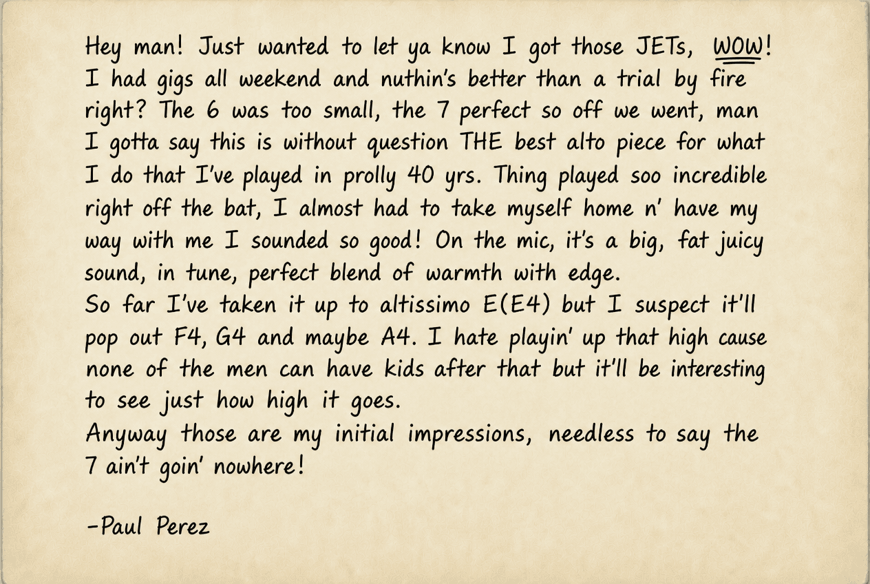 Paul Perez on the JET Alto 7